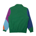 Multicolor Geometric Nylon Track Jacket