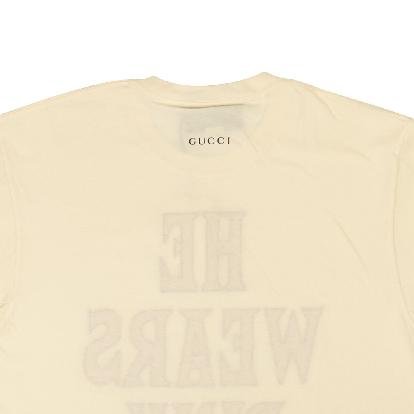 Gucci He Wears Pink Shoes Sequin T-Shirt - Ivory