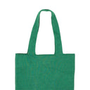 PALM ANGELS GREEN PA KNIT WOOL BLEND SHOPPER TOTE BAG