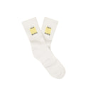 Casablanca Square Logo Ribbed Sport - White/Yellow