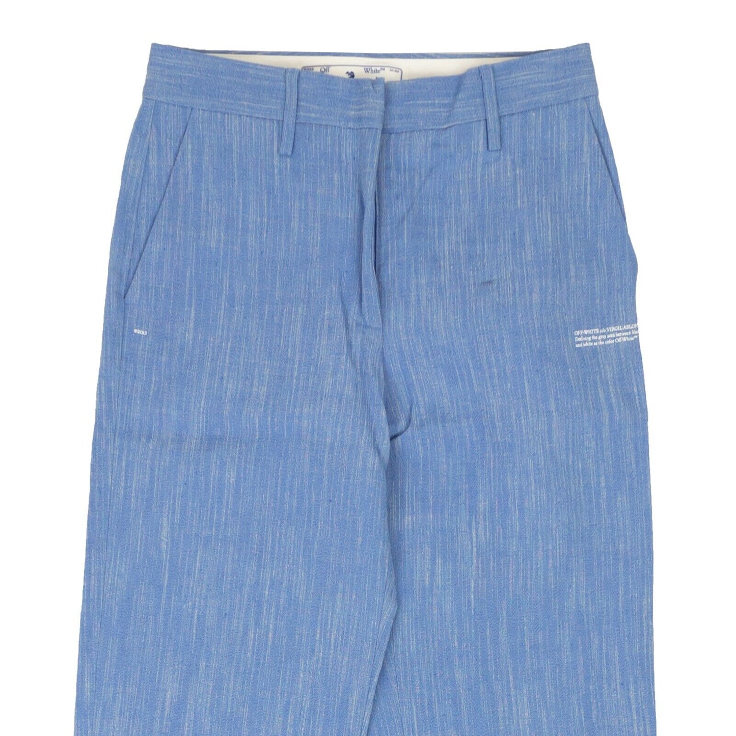 Off-White C/O Virgil Abloh Melange New Formal Pant - Blue