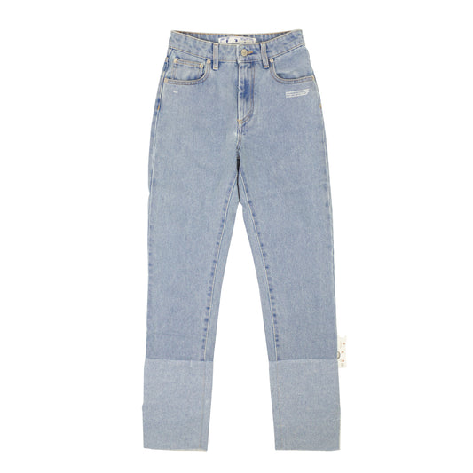 Off-White C/O Virgil Abloh Straight Jeans - Blue