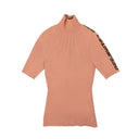 Off-White C/O Virgil Abloh Logo Band Mock Neck T-Shirt - Nude