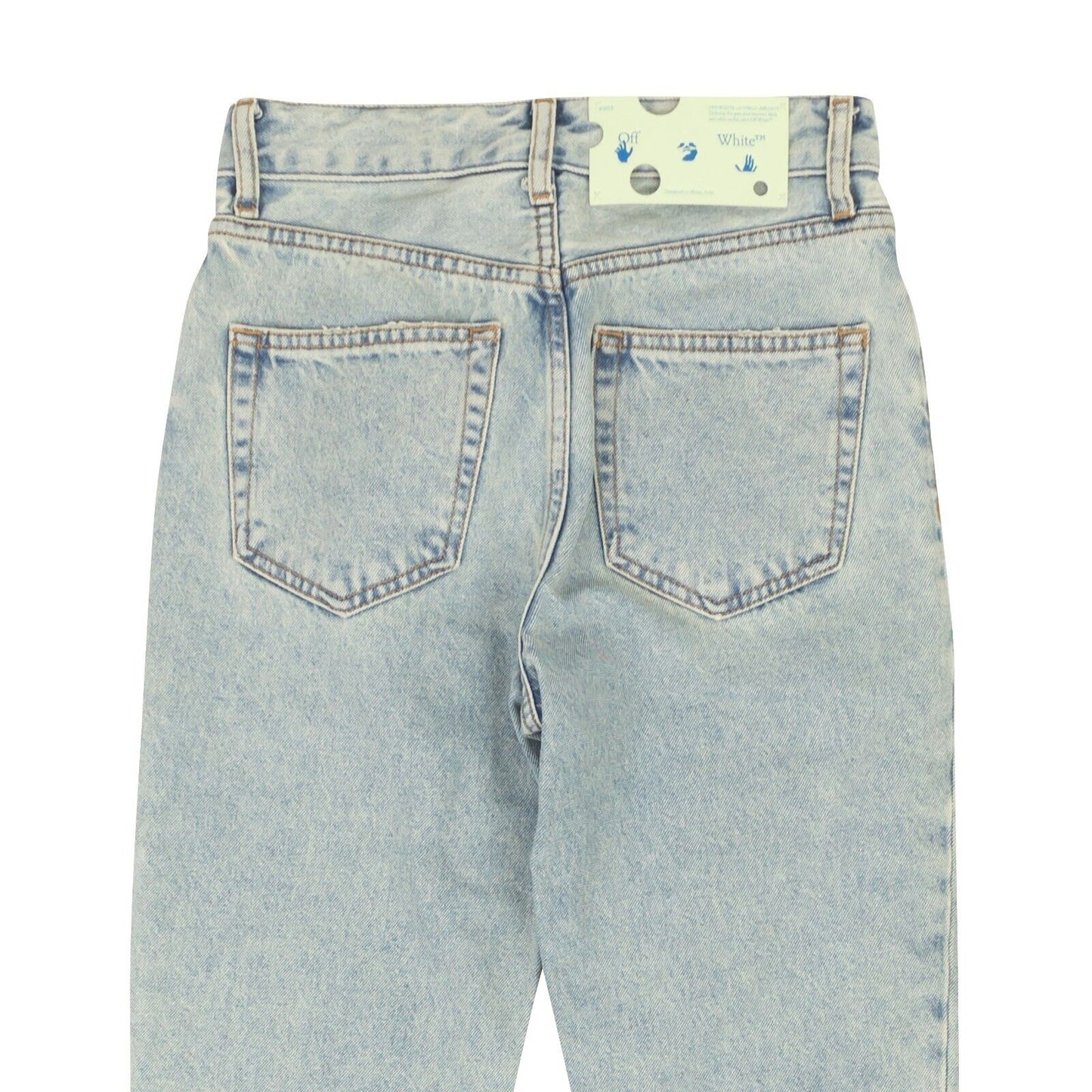 Off-White C/O Virgil Abloh Riserva Straight Jeans - Light Blue