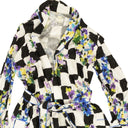 Black And White Satin Pajama Robe