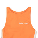 Orange Logo Track Training Sports Bra