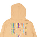 Salmon Pink Arrows Tape Hoodie