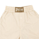 Beige Vichy Boxer Shorts