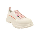 White And Multi Tread Slick Low Top Boots