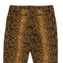 Dries Van Noten Snake Print High Rise Wool Pants - Gold