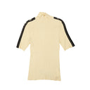 Off-White C/O Virgil Abloh Logo Strip S/S Turtleneck - Beige/Gray
