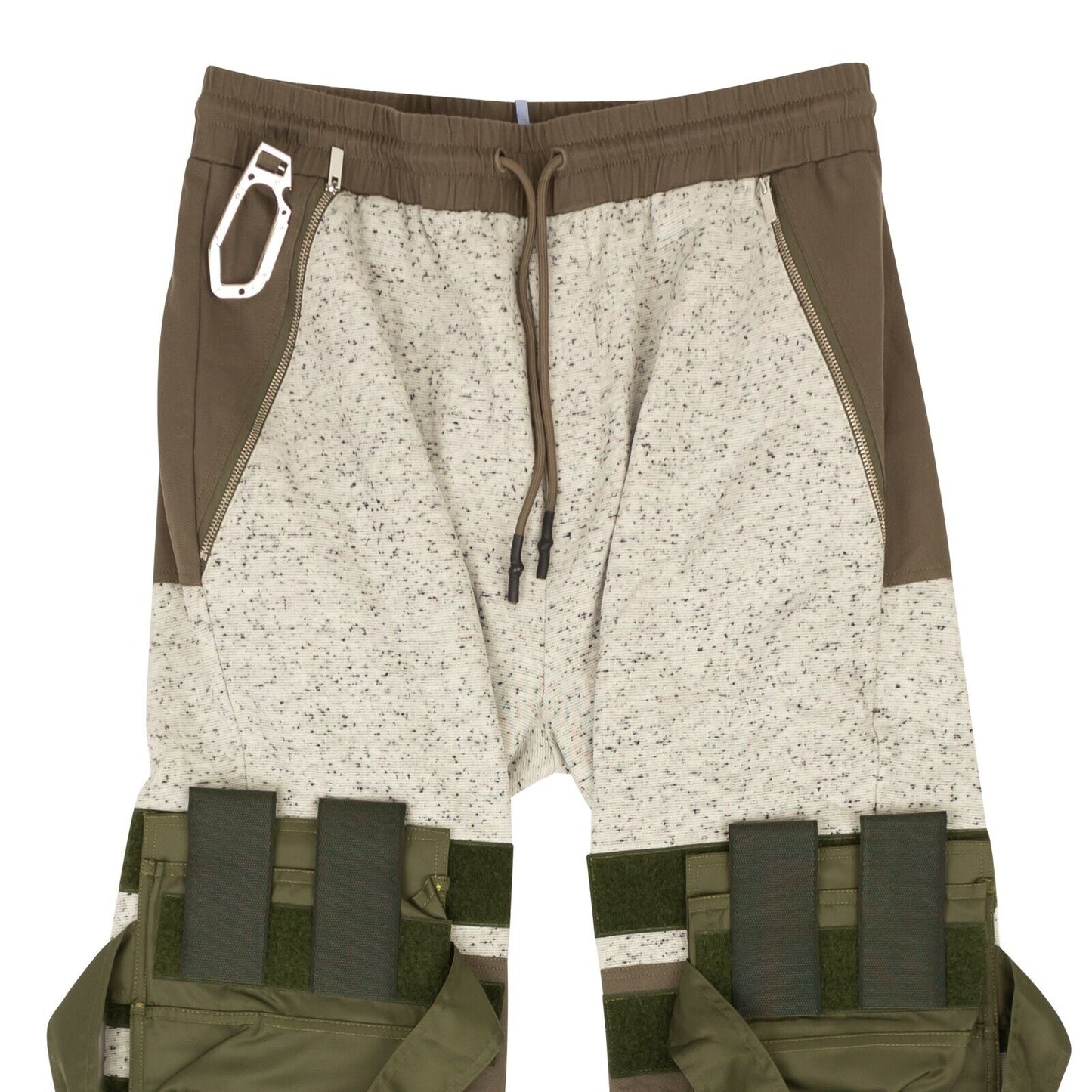 Mcq Colour Block Track Pants - Olive/Gray