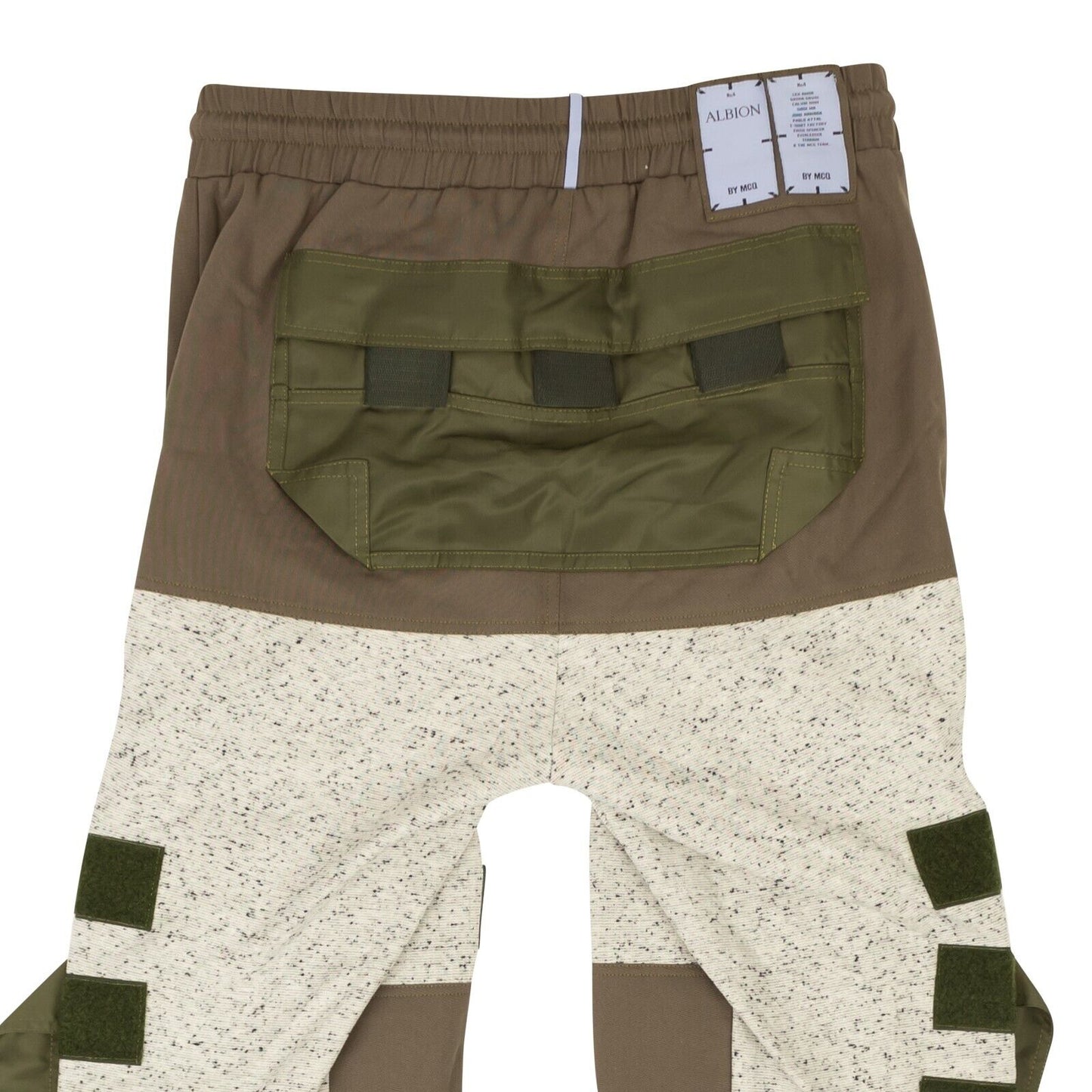 Mcq Colour Block Track Pants - Olive/Gray