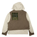 Grey And Olive Armour Hoodie