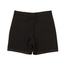 Black Polyester ""A"" Tailoring Shorts