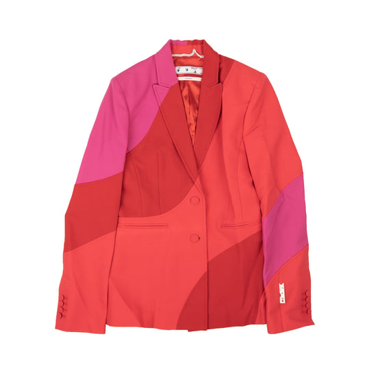 Off-White C/O Virgil Abloh Spiral Single Breasted Jacket - Red/Pink