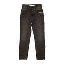 Grey Denim Straight Leg Jeans