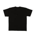 SACAI Black Cotton Zipper Short Sleeve T-Shirt