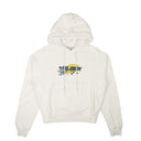White B-Boy Flatlock Arrow Hoodie
