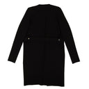 Black Belted Long Cardigan Sweater