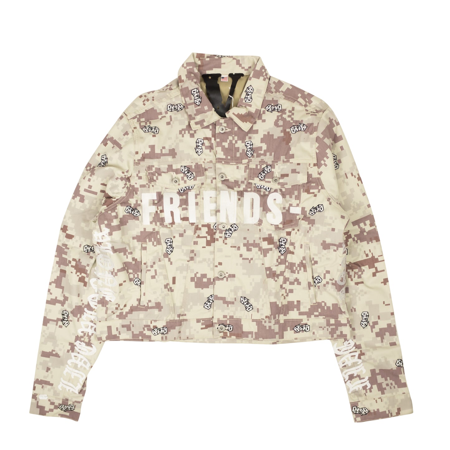 Vlone Friends Denim Jacket - Digi Camo