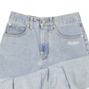 Off-White C/O Virgil Abloh Two Tones Ruffle Denim Skirt - Blue