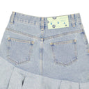 Off-White C/O Virgil Abloh Two Tones Ruffle Denim Skirt - Blue
