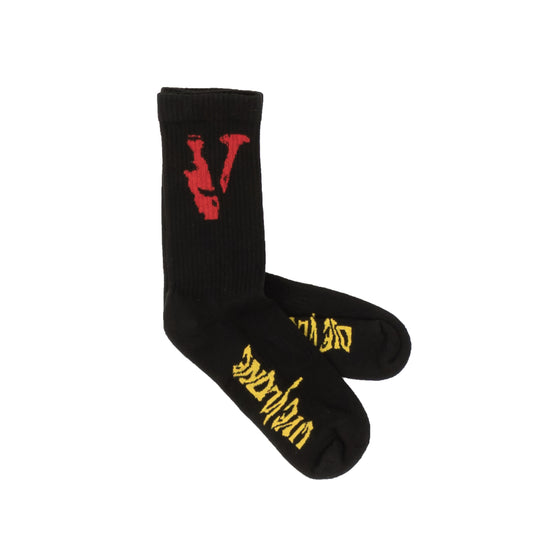 Vlone Mirage Socks - Black/Red/Yellow