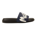 Alexander Mcqueen Graffiti Logo Slides - Black/Navy