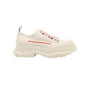White And Multi Tread Slick Low Top Boots