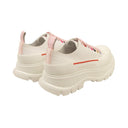 White And Multi Tread Slick Low Top Boots