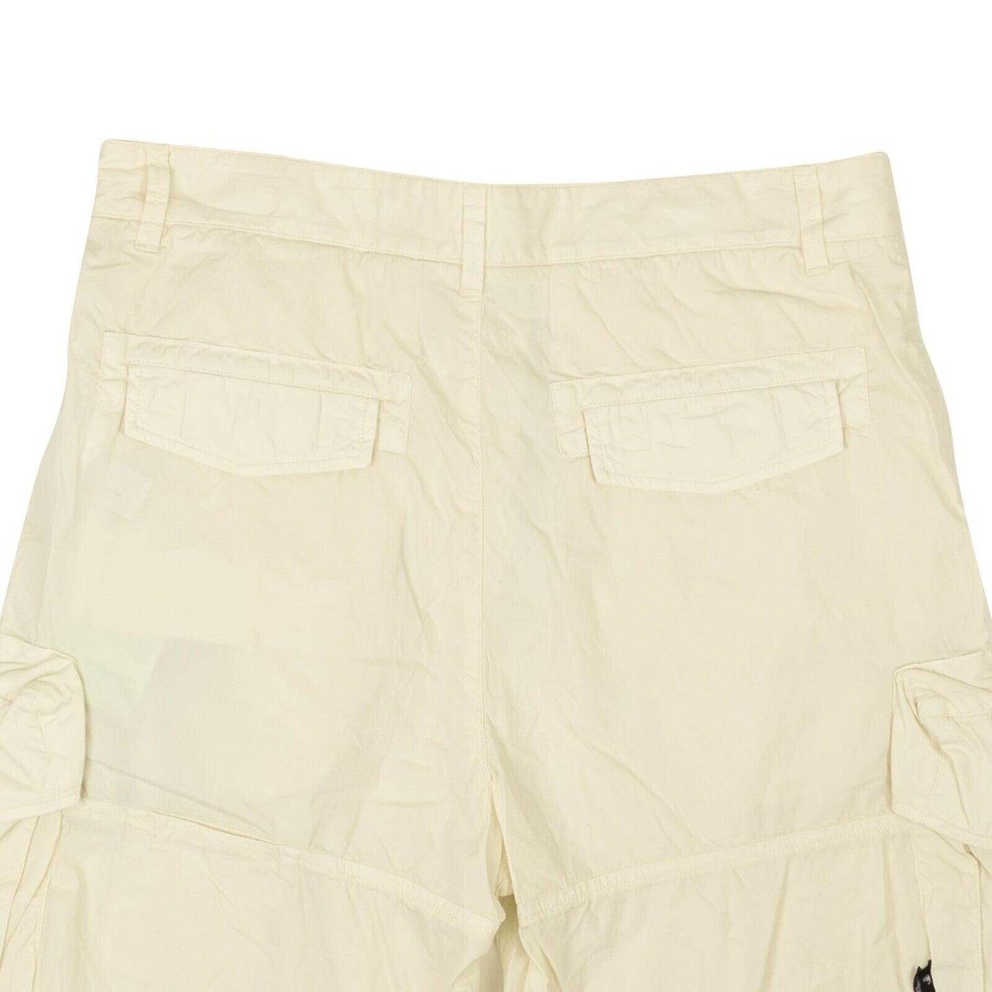 Off White C/O Virgil Abloh Ow Logo Utility Shorts - Cream