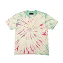Green And Pink Core Logo Tie Dye T-Shirt