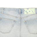 Blue Frayed Edge Denim Shorts