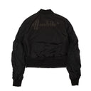 Off-White C/O Virgil Abloh Nylon Cropped Bomber Jacket - Black