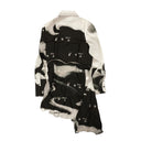 Off-White C/O Virgil Abloh Liquid Melt Plisse Shirt Dress - Black/Gray