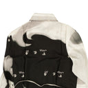 Off-White C/O Virgil Abloh Liquid Melt Plisse Shirt Dress - Black/Gray