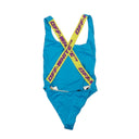 Off-White C/O Virgil Abloh Logo Band Swimsuit - Blue