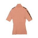 Off-White C/O Virgil Abloh Logo Band Mock Neck T-Shirt - Nude