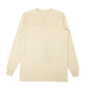 Natural White Cotton Level Long Sleeve T-Shirt