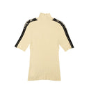 Off-White C/O Virgil Abloh Logo Strip S/S Turtleneck - Beige/Gray