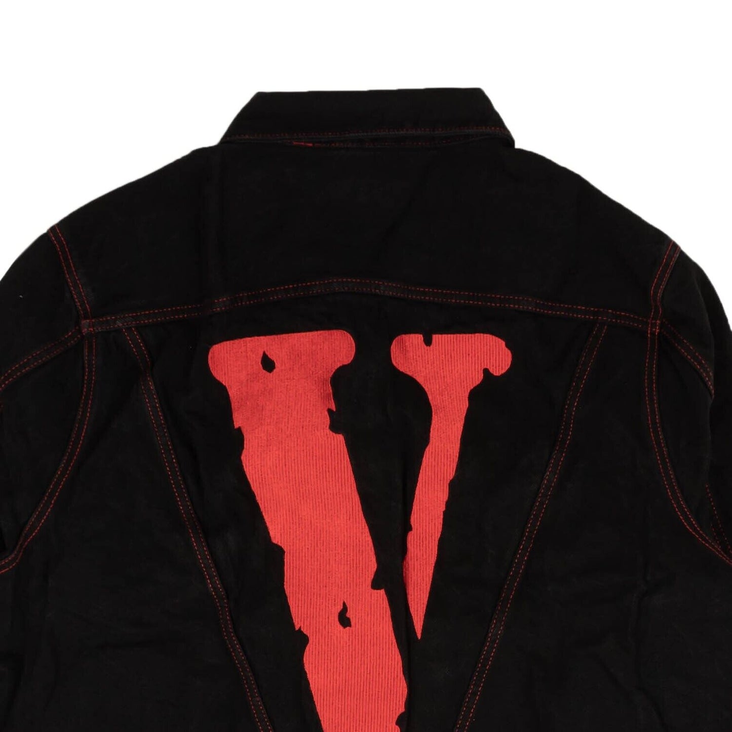 Vlone Friends Denim Jacket - Black/Red
