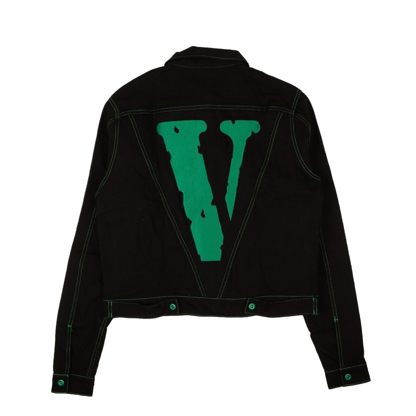 Vlone Friends Denim Jacket - Black/Green