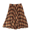 Dries Van Noten Sax Plaid Pleated Skirt - Multi