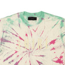 Green And Pink Core Logo Tie Dye T-Shirt