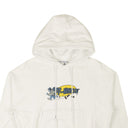 White B-Boy Flatlock Arrow Hoodie
