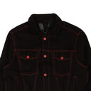 Black And Red LA Exclusive Stripper Pole Denim Jacket