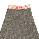 Multi Pleated Knit Maxi Skirt