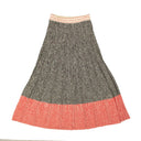 Multi Pleated Knit Maxi Skirt