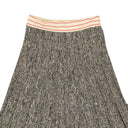 Multi Pleated Knit Maxi Skirt